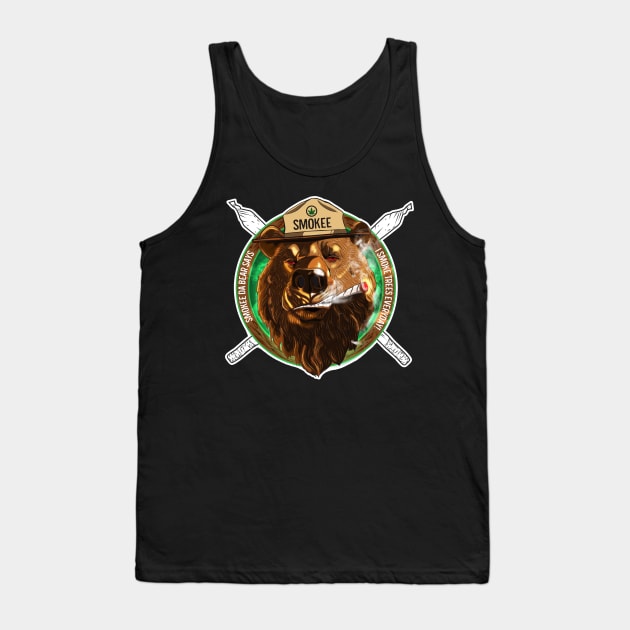 Smokee Da Bear! Tank Top by dmlofton702